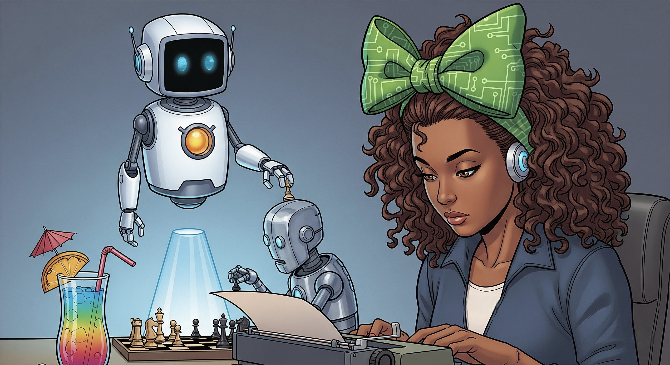 AI-DA escribiendo